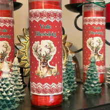 Load image into Gallery viewer, Yule Novena Candle (Blessings, Christmas, 7 Day)