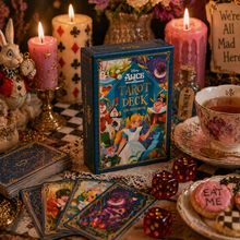 Load image into Gallery viewer, Alice in Wonderland Tarot Deck & Guidebook (Fortune Teller, Intuition, Divination)