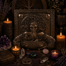 Load image into Gallery viewer, Cerridwen Plaque (Inspiration, Knowledge, Justice, Creation, Manifestation)
