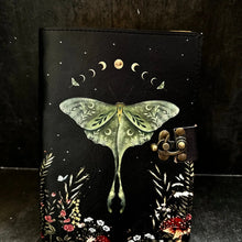 Load image into Gallery viewer, Luna Moth Journal (Book of Shadows, Spell Book)
