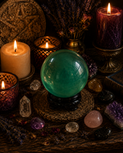 Load image into Gallery viewer, Crystal Ball Green Sphere (Meditation, Divination)