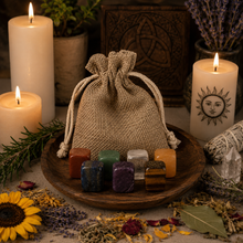 Load image into Gallery viewer, Chakra Stone Meditation Set