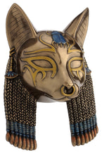 Load image into Gallery viewer, Bastet Mask Wall Plaque (Joy, Cats, Protection, Love, Dance, Music)