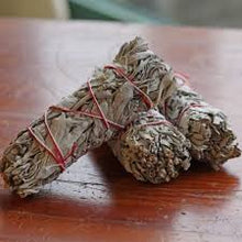 Load image into Gallery viewer, White Sage Smudges (20 Varieties to Choose From) Approx. 4"