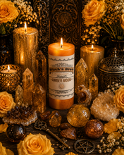 Load image into Gallery viewer, Witch's Brew Amber Moon Candle
