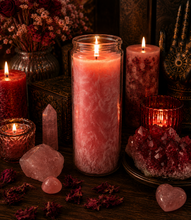 Load image into Gallery viewer, Hummingbird (Chuparrosa) Palm Wax Fixed Candle (Swift Love, Sweet Relationship, Love, Long Lasting Love)
