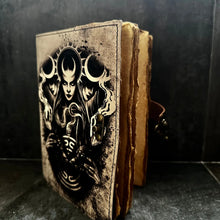 Load image into Gallery viewer, Hecate Leather Journal (Book of Shadows, Hekate, Goddess, Spell Book)
