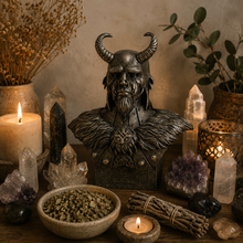 Load image into Gallery viewer, Loki Bust, God Statue (Norse, Chaos, Troublemaker, Trickster)
