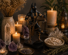 Load image into Gallery viewer, Judgement of Anubis God Statue (Guardian, Afterlife, Divination, Protection, Embalming, Funeral)
