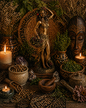 Load image into Gallery viewer, Aja, Orisha of Forest and Herbs (Herbs, Potions, Herbal Medicines) Comes in 2 Sizes
