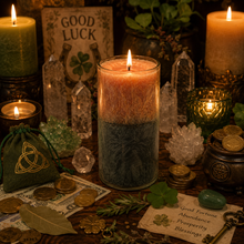 Load image into Gallery viewer, Good Luck Spirit Palm Wax Fixed Candle (Good Fortune, Abundance, Fast Luck, Easy Life, Prosperity)
