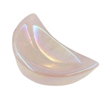Load image into Gallery viewer, Angel Aura Rose Quartz Moon Dish (Love, Balance, Beauty, Offering, Goddess)
