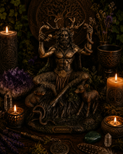 Load image into Gallery viewer, Cernunnos God Statue (Fertility, Wealth, Agriculture, Virility, Power, Sexuality)
