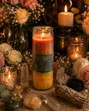 Load image into Gallery viewer, Open Road Palm Wax Fixed Candle (Abre Camino, Road Opener, Removes Obstacles)
