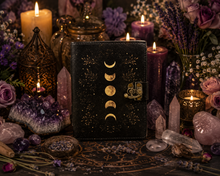 Load image into Gallery viewer, Moon Phases Journal (Book of Shadows, Spell Book)
