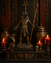 Load image into Gallery viewer, Anubis, Anpu God Statue (Guardian, Afterlife, Funeral, Protection, Divination, Embalming)
