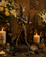 Load image into Gallery viewer, Osiris God Statue (Rebirth, Justice, Order)
