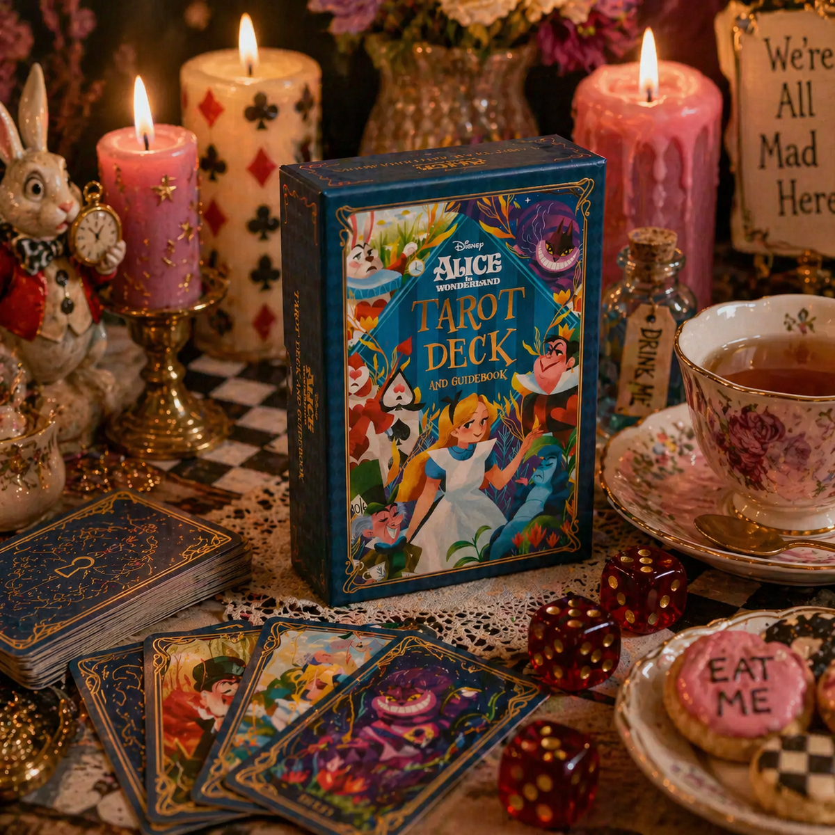 Alice in Wonderland Tarot Deck & Guidebook (Fortune Teller, Intuition ...