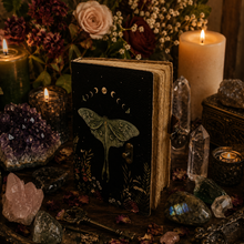 Load image into Gallery viewer, Luna Moth Journal (Book of Shadows, Spell Book)
