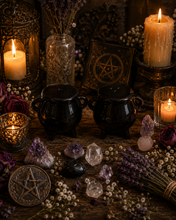 Load image into Gallery viewer, Witches Cauldron Salt and Pepper Shaker Set
