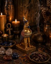 Load image into Gallery viewer, Horus God Statue, Small (Wisdom, Energy, Vitality, Endurance, Protection, Health, Vigor, Courage, Riches, Fame, Comfort)
