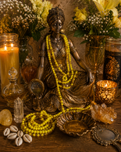 Load image into Gallery viewer, Oshun Collares, Necklaces (Orisha, Love, Beauty, Money, Healing the Sick, Cheering the Sad, Bringing Music, Song and Dance, Fertility, Rivers )
