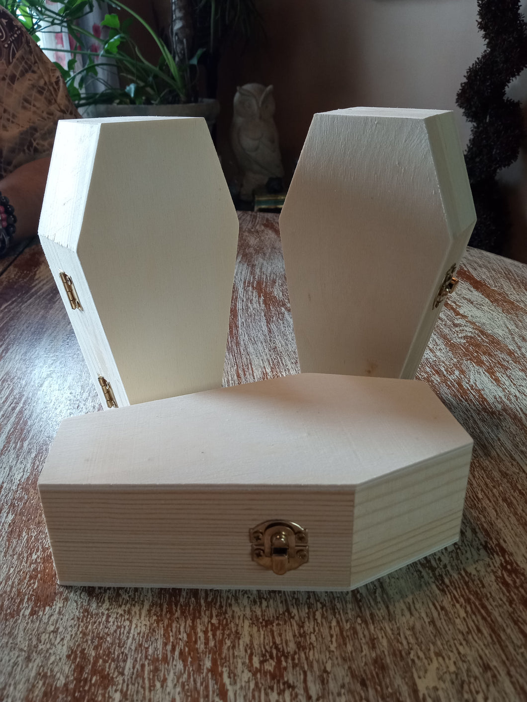 Wooden Coffin Box (Curse, Hex, Wrath, Chastisement)