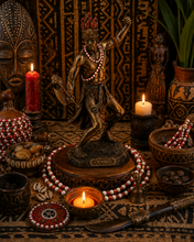 Load image into Gallery viewer, Chango Statue, Shango (Passion, Thunder, Lightning, Dancing)
