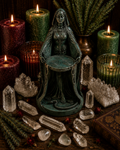 Load image into Gallery viewer, Danu Goddess Statue (Mother, Female Strength, Power, Fertility, Growth, Abundance Agriculture Bounty, Nurturing Nature)
