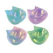 Load image into Gallery viewer, Rainbow Aura Quartz Crystal Cat Dish
