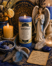 Load image into Gallery viewer, Angels Communication Affirmation Candle (Angel Communication, Spirit Guides, Assistance)

