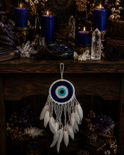Load image into Gallery viewer, Evil Eye Dream Catcher (Sleep, Dream, Peace)
