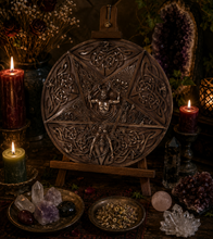 Load image into Gallery viewer, Horned God and Goddess Elemental Plaque (As Above So Below)
