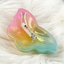 Load image into Gallery viewer, Rainbow Aura Quartz Crystal Butterfly Dish (New Beginnings, Healing)
