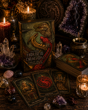 Load image into Gallery viewer, House of the Dragon Tarot Deck &amp; Guidebook (Fortune Teller, Intuition, Divination)
