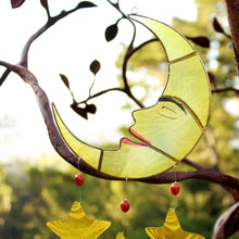 Load image into Gallery viewer, Moon and Stars Capiz Shell Windchimes
