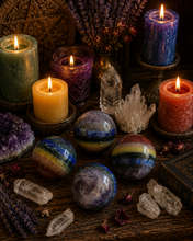 Load image into Gallery viewer, Crystal Chakra Spheres (Balance, Healing, Meditation)
