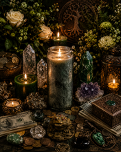Load image into Gallery viewer, Mr Money Palm Wax Fixed Candle (Abundance, Good Luck, Success, Gambling, Winnings, Good Love, Good Sex, Happiness, Easy Life, Good Cash Flow)
