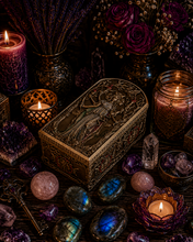 Load image into Gallery viewer, Hecate Trinket Box (Illumination, Decisions, Magic, Crossroads)
