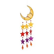 Load image into Gallery viewer, Moon and Stars Capiz Shell Windchimes
