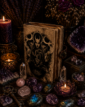 Load image into Gallery viewer, Hecate Leather Journal (Book of Shadows, Hekate, Goddess, Spell Book)
