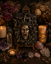Load image into Gallery viewer, Medusa Wall Plaque (Healing, Feminine Power, Shadow Work, Remove Anger)
