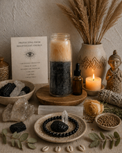 Load image into Gallery viewer, Against Malevolent Energy Palm Wax Fixed Candle (Removes Curses, Evil, Protection)
