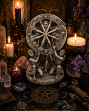 Load image into Gallery viewer, Celtic Arianhod Star Moon Goddess Statue (Moon, Balance, Welsh)
