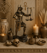 Load image into Gallery viewer, Anubis God Statue, Anpu (Embalming, Divination, Funeral Protection, Afterlife)
