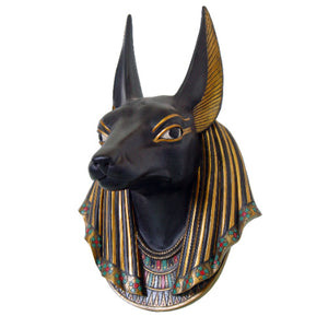 Anubis Bust Wall Plaque, Anpu (Guardian, Protection, Funeral, Divination)