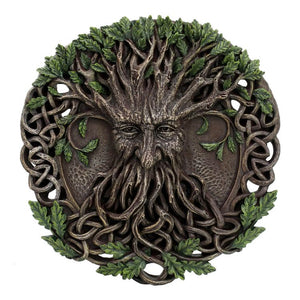 Large Green Man Plaque (Birth, Death, Growth, Rebirth, Sacred Truths of Nature)