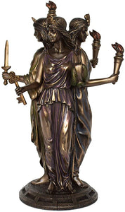 Hecate, Greek Goddess of Magic (Home and Family Protection, Crossroads, Moon, Witchcraft) Comes in 2 Sizes.