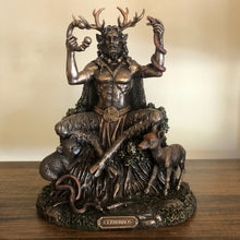 Load image into Gallery viewer, Cernunnos God Statue (Fertility, Wealth, Agriculture, Virility, Power, Sexuality)
