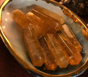 Citrine Double Terminated Wand (Protection, Money, Studies)